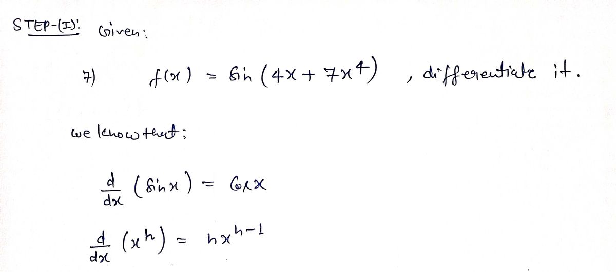 Calculus homework question answer, step 1, image 1